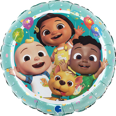 Round Cocomelon Foil Balloon 46cm