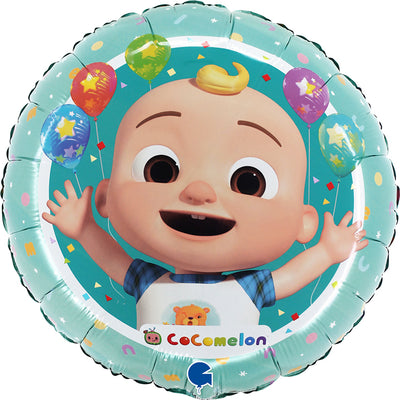 Round Cocomelon Foil Balloon 46cm