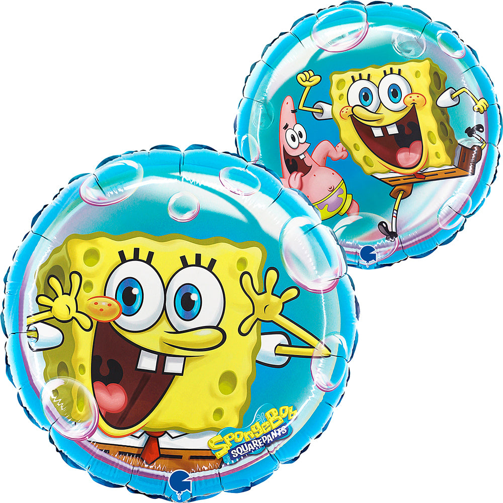 Round SpongeBob Foil Balloon 46cm
