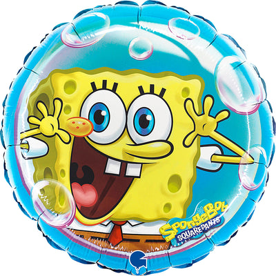 Round SpongeBob Foil Balloon 46cm
