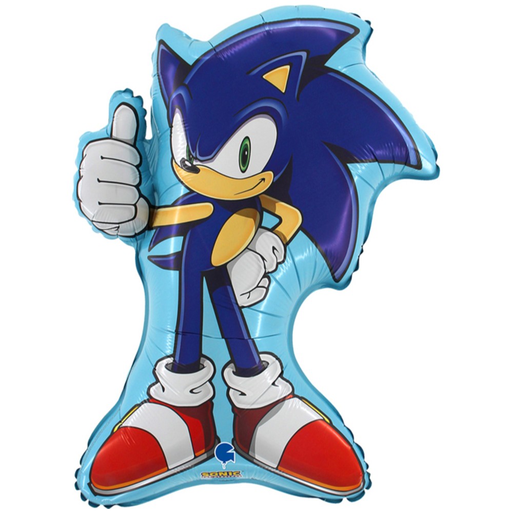 Balon Folie Figurina Sonic 41x64cm Grabo