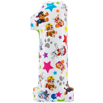 Balon Folie CIFRA 1 Patrula Catelusilor 66cm Grabo