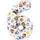 Foil Balloon NUMBER 6 Paw Patrol 66cm