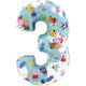 Foil Balloon Number 3 Peppa Pig 66cm