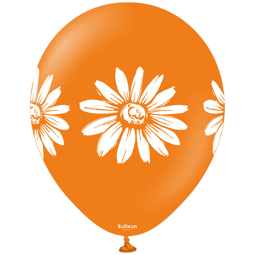 SET 25 Latex balloons 30cm assorted with Daisy print