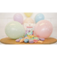 SET 25 Latex Balloons 30cm Macaron assorted with white polka dots