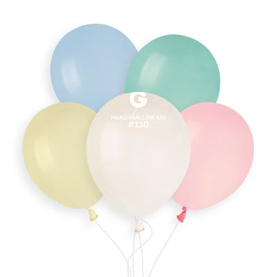 Standard Marshmallow Assorted Latex Balloons 13cm A50.110