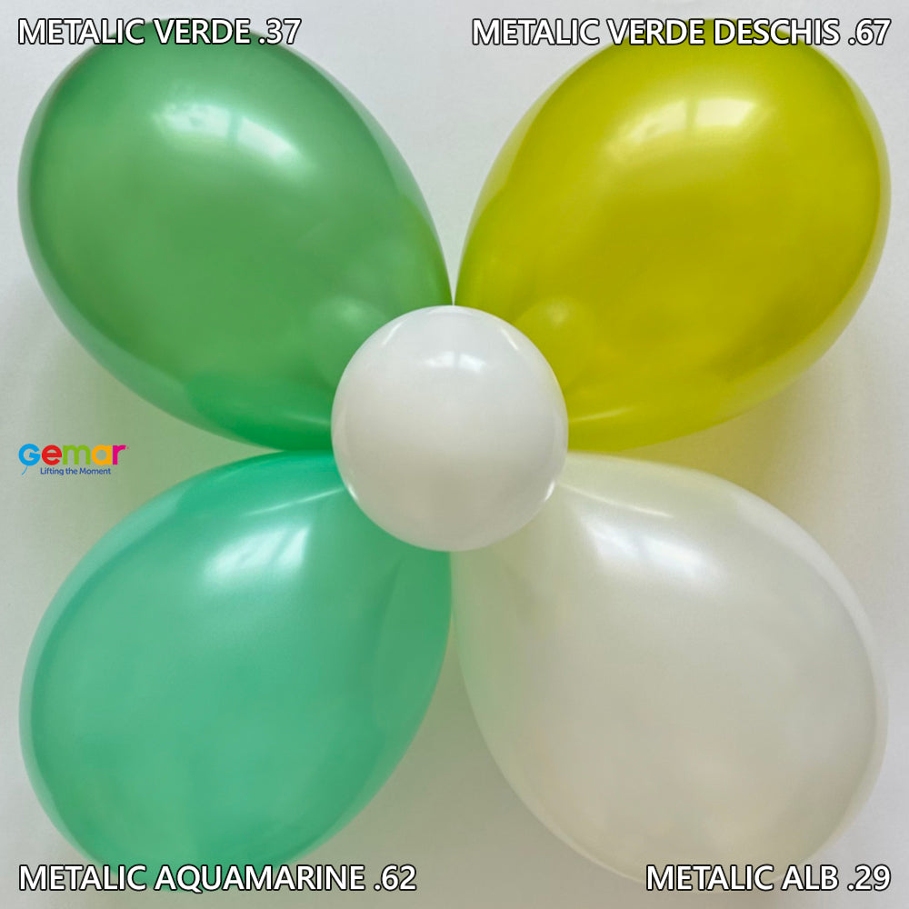 Baloane Latex 26cm Verde Metalic GM90.37