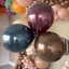 13cm Mirror Burgundy Kalisan Latex Balloons 5016
