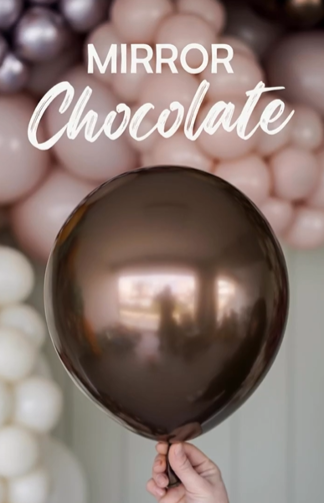 Jumbo Latex Balloon 45cm Chocolate Mirror 5014 Kalisan
