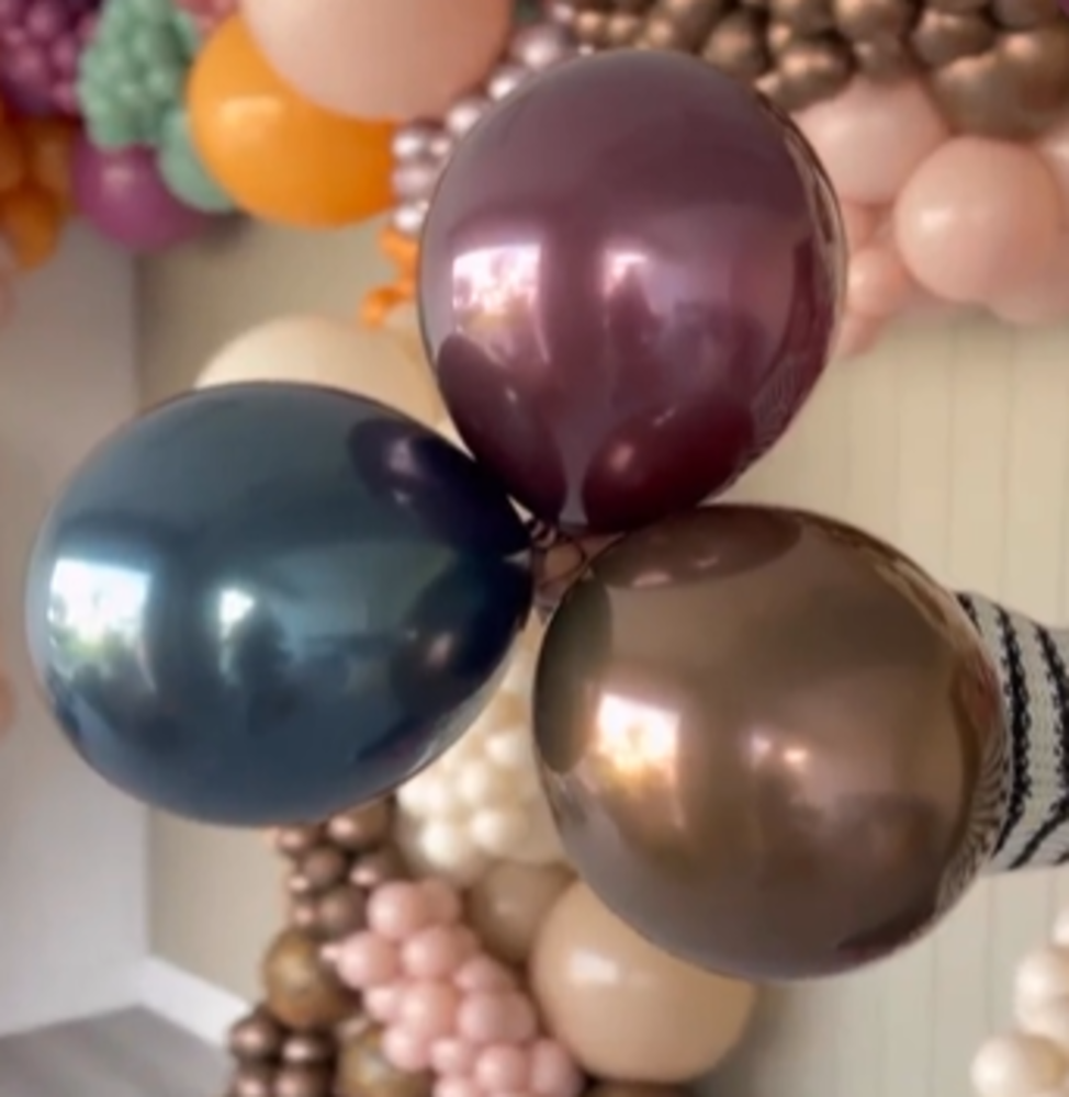 13cm Mirror Chocolate Latex Balloons Kalisan 5014