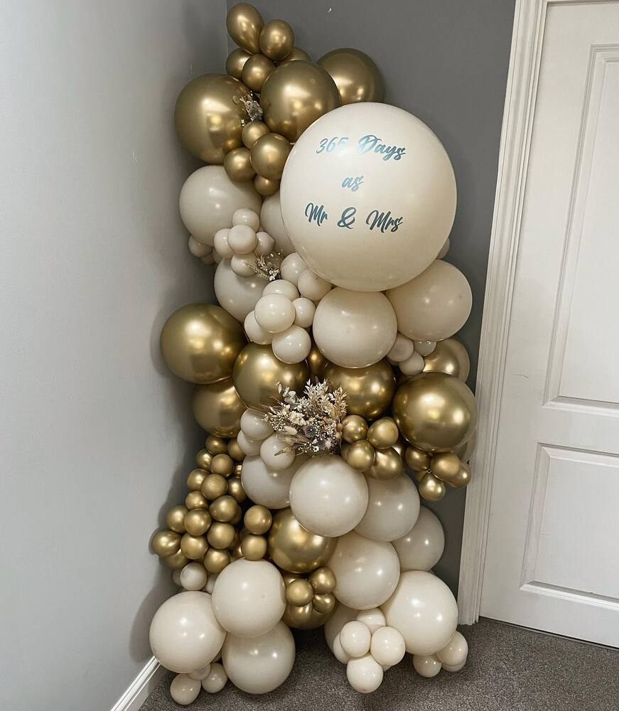 Jumbo Latex Balloon 60cm Gold Mirror 5001 Kalisan