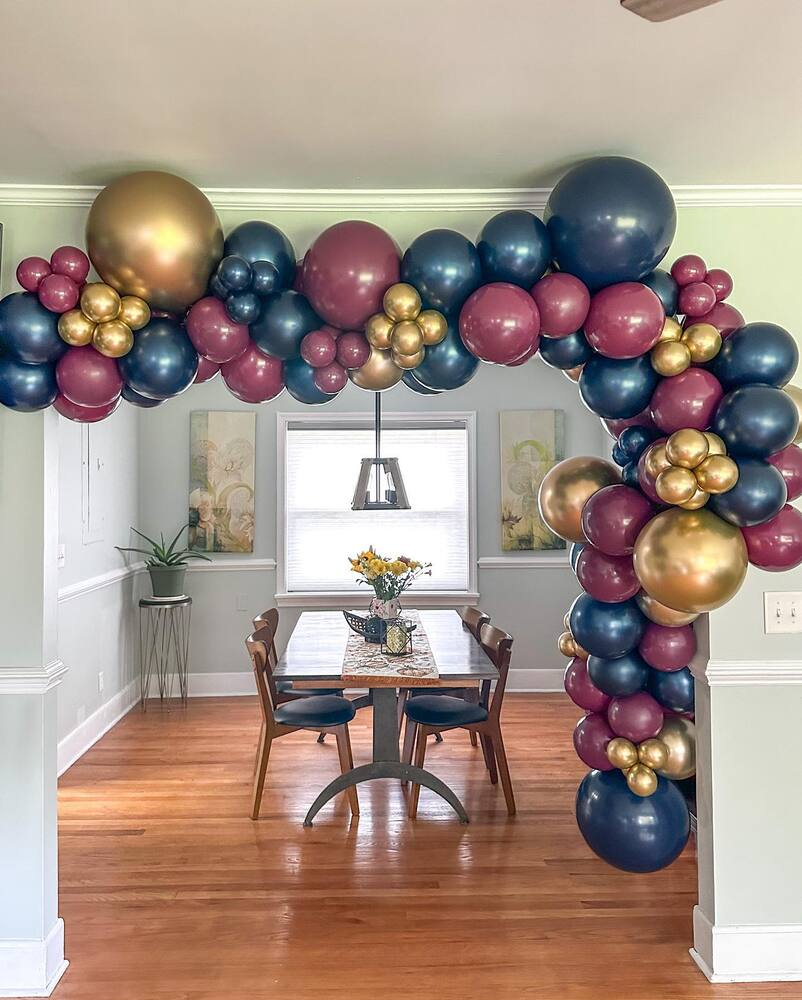 Balon Jumbo Latex 45cm Navy Mirror 5015 Kalisan