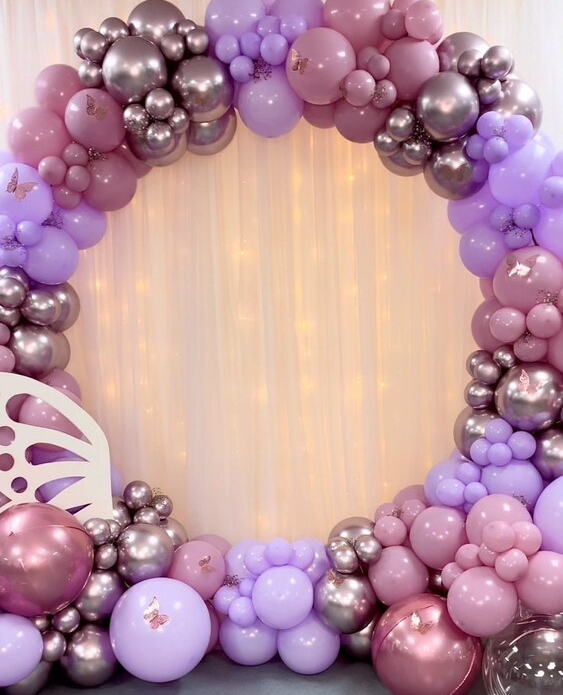 Latex Balloons 13cm Mirror Pink Gold Kalisan 5013