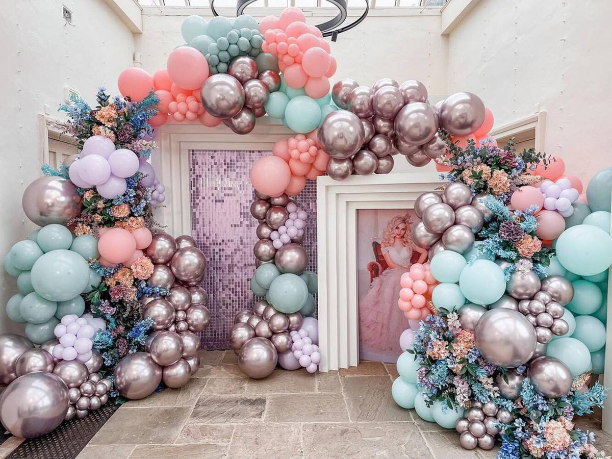 Latex Balloons 13cm Mirror Pink Gold Kalisan 5013