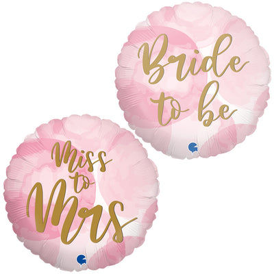 Balon Folie Bride to Be 2 fete 46cm Grabo