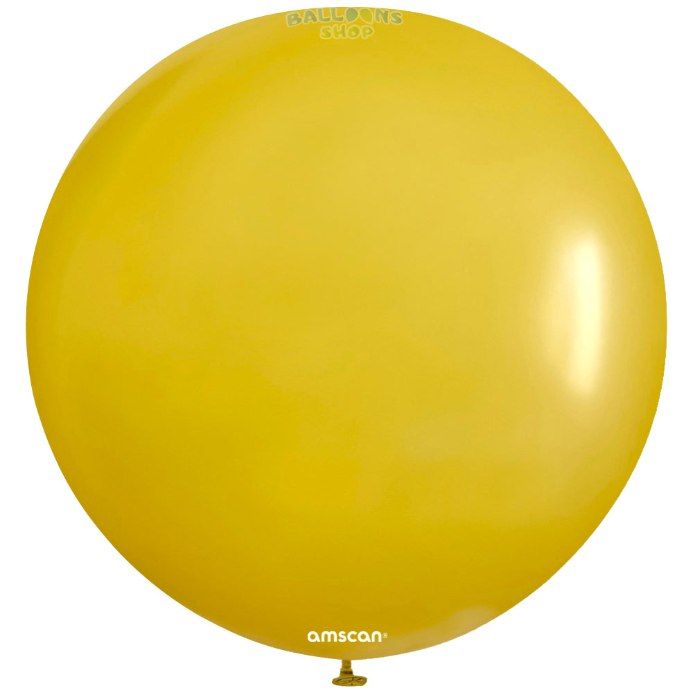 Balloon Latex Jumbo Fashion Mustard 61cm Amscan