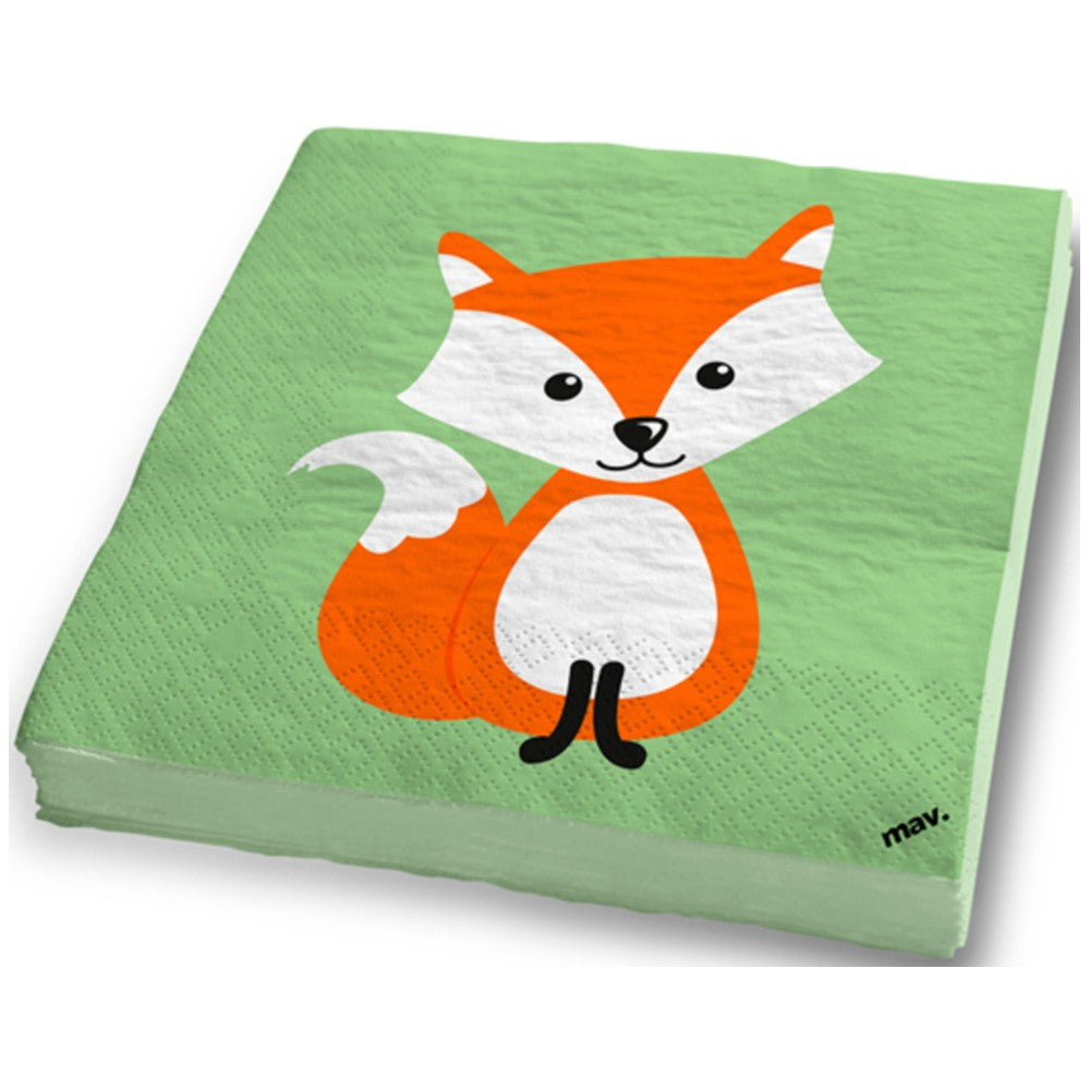 Set of 20 Woodland Napkins 33x33cm Grabo