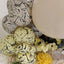 30cm Space Nebula Latex Balloons - Macaron Yellow (Print: Black)