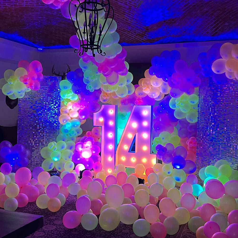 Latex Balloons 30cm Multicolor Fluorescent G110.081