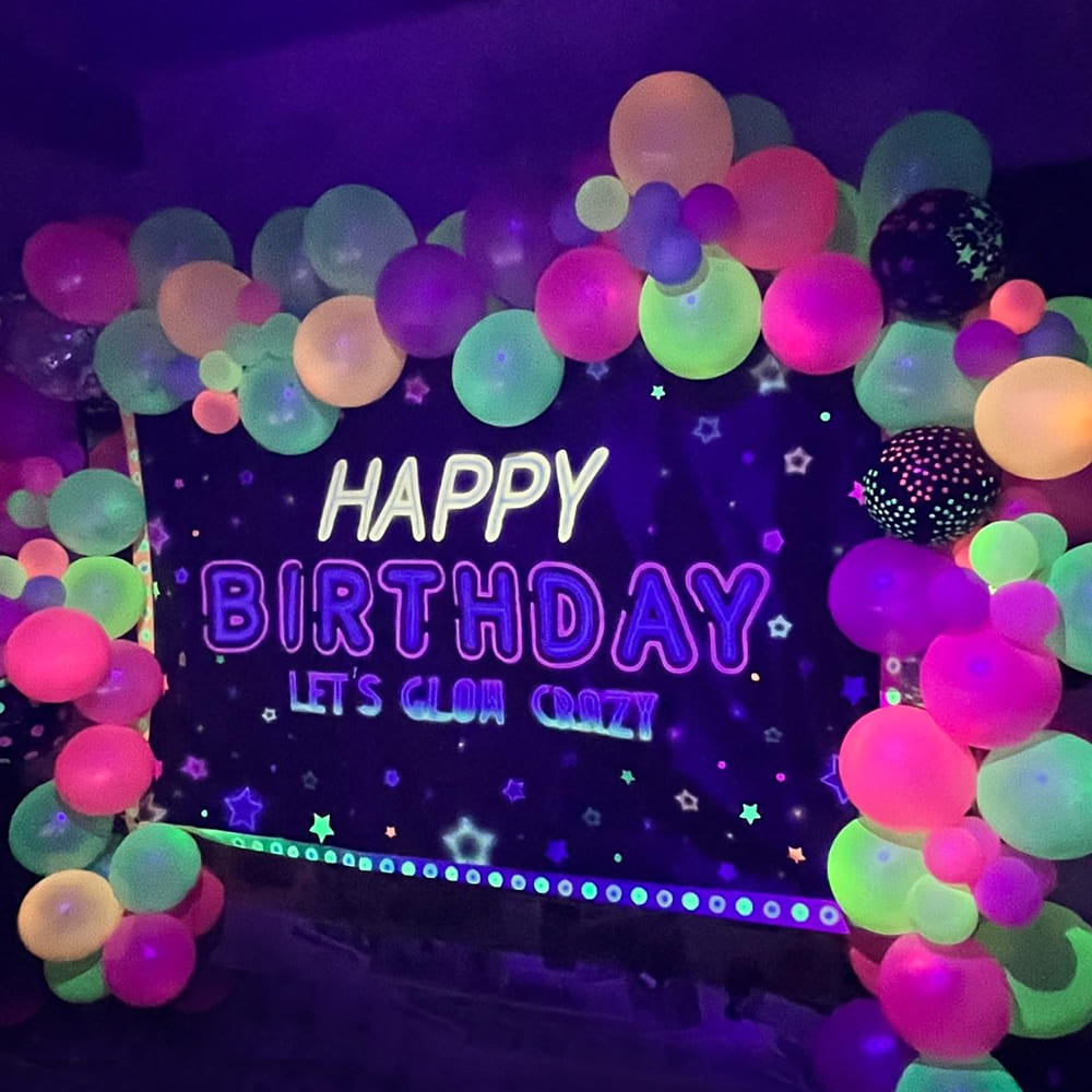Latex Balloons 30cm Multicolor Fluorescent G110.081