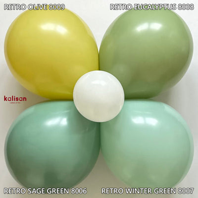 13cm Eucalyptus Retro Latex Balloons Kalisan 8008