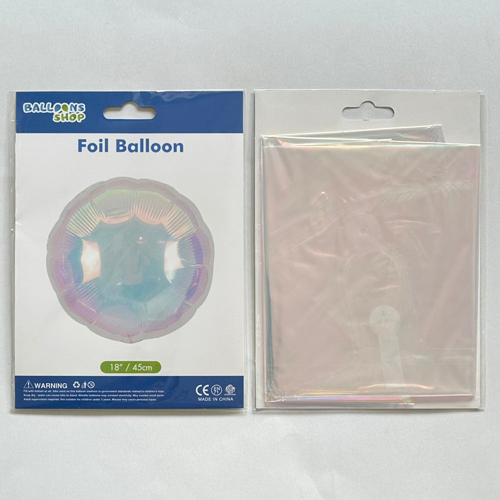 Balon Folie Rotund Iridiscent (umflare doar AER) 45cm