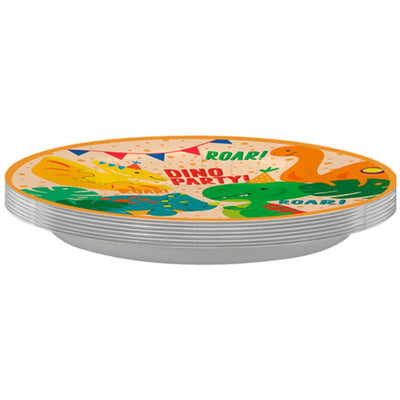 Set of 8 Dinosaur Plates 22.7cm Grabo