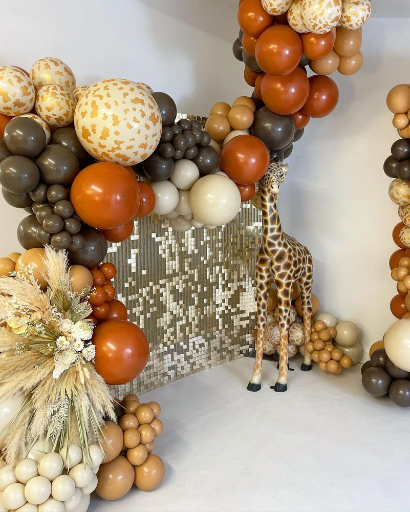 Latex Balloons 30cm Rust Orange Retro Kalisan 8001