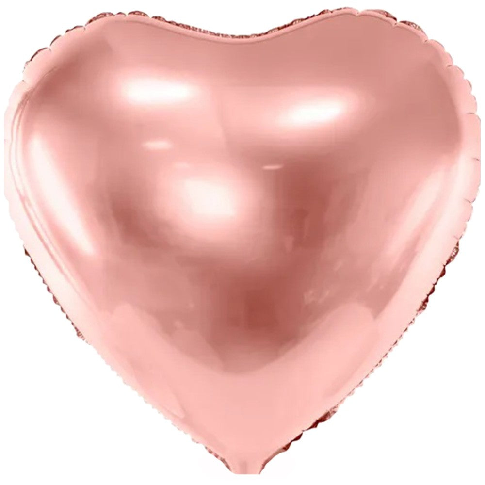 Foil Balloon Heart Rose-Gold 45cm PDC1045