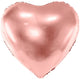 Foil Balloon Heart Rose-Gold 45cm PDC1045