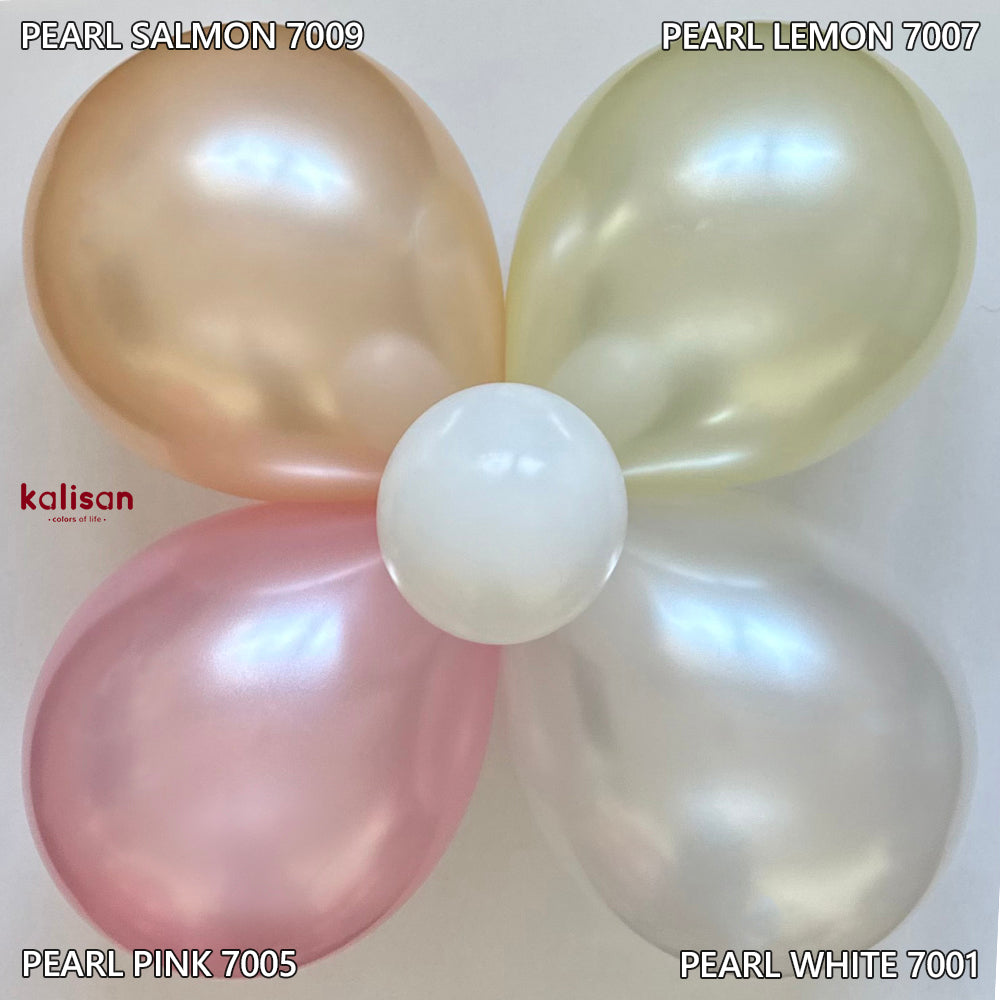 Baloane Latex 13cm White Perla 7001