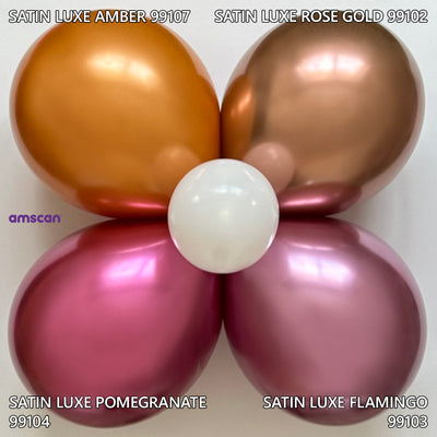 Baloane Latex Chrome 12cm Amber Satin Luxe AMS9908424