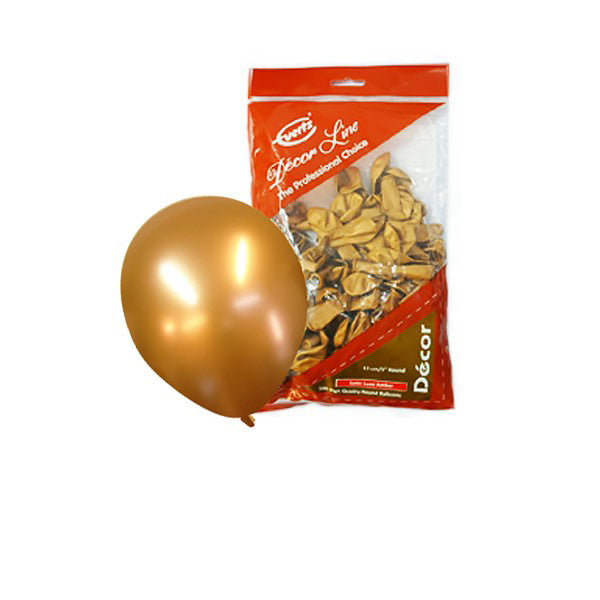 Chrome latex balloons 28cm Amber Satin Luxe AMS 9906961
