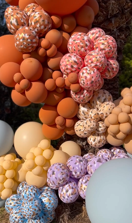 Latex Balloons 30cm Safari Savanna - Rust Orange