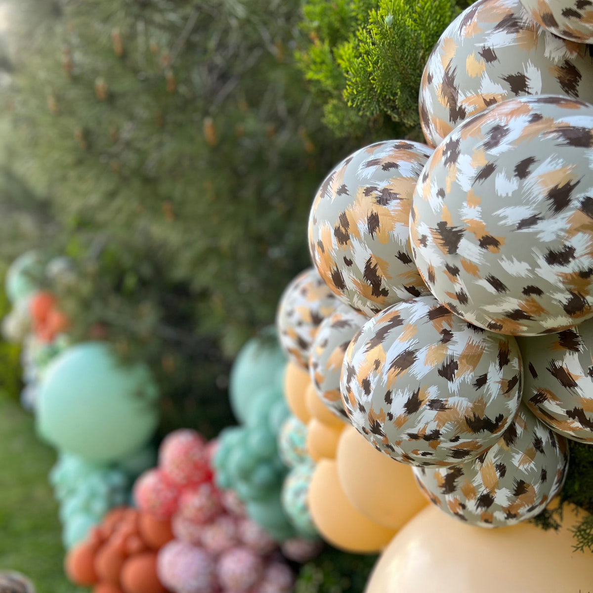 Latex Balloons 30cm Safari Savanna - Stone