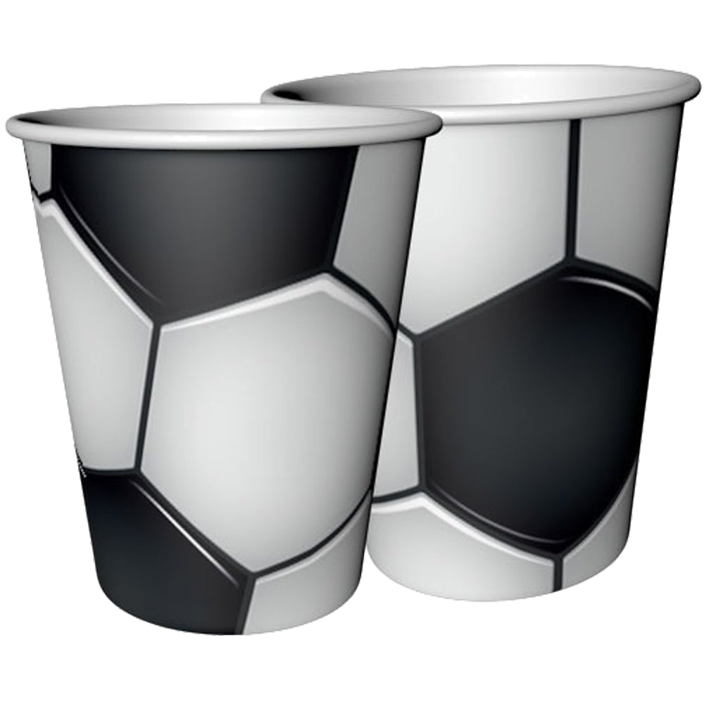 Set of 8 Football-Themed Party Cups