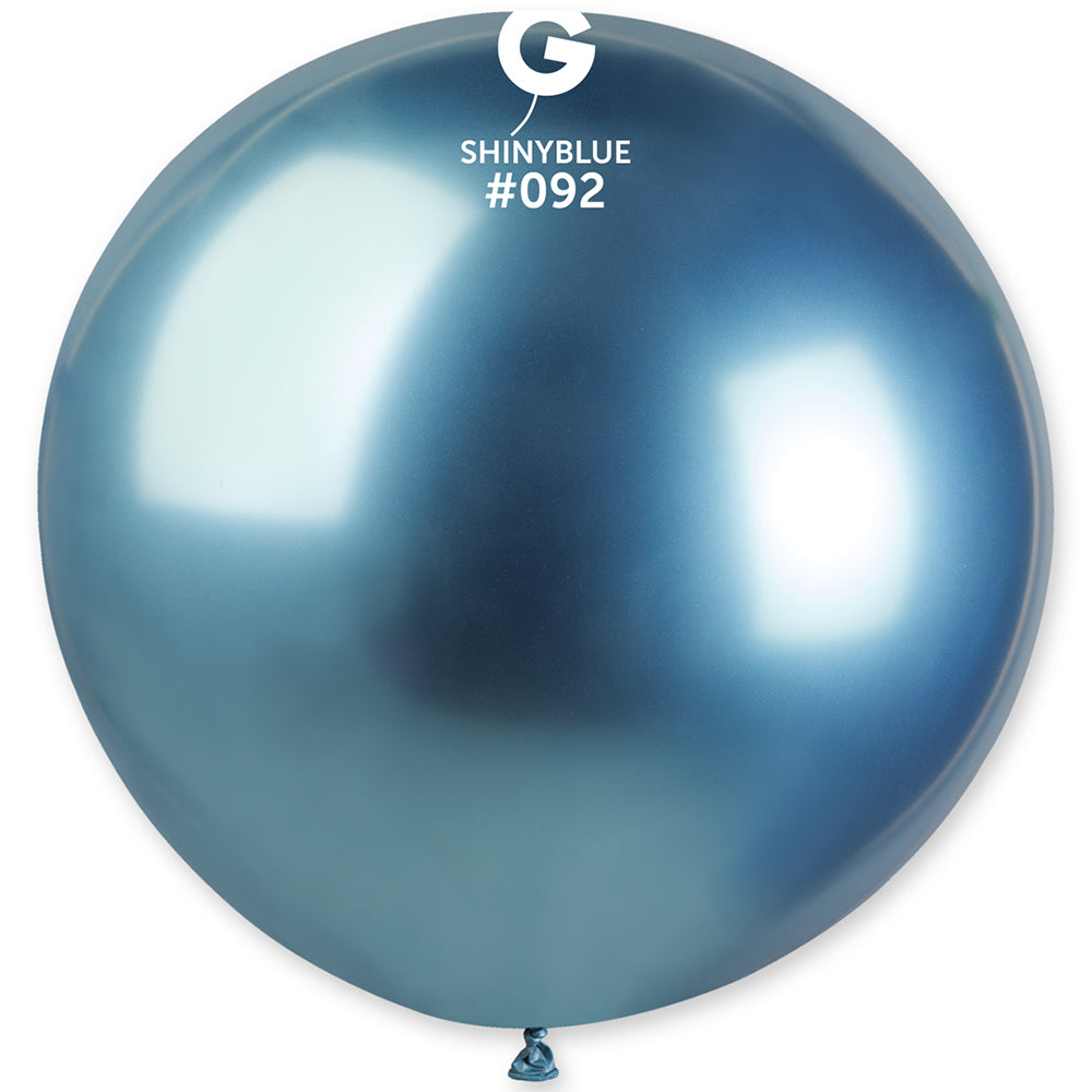 Jumbo Latex Balloon 80cm Shiny Blue GB30.92