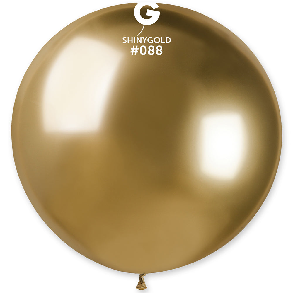 Jumbo Latex Balloon 80cm Shiny Gold GB30.88