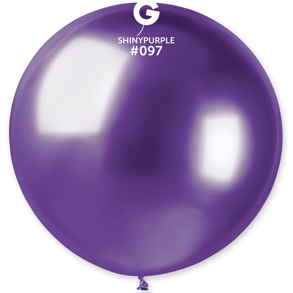 Jumbo Latex Balloon 80cm Shiny Purple GB30.97