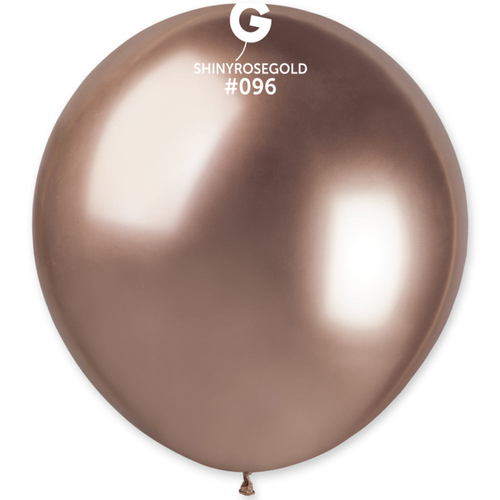 Balloons Latex 48cm Shiny Rose Gold GB150.96