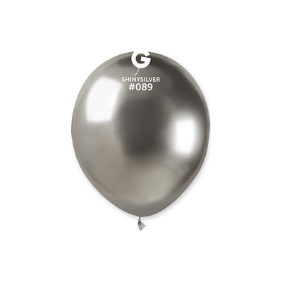 Baloane Latex 13cm Shiny Argintiu AB50.89
