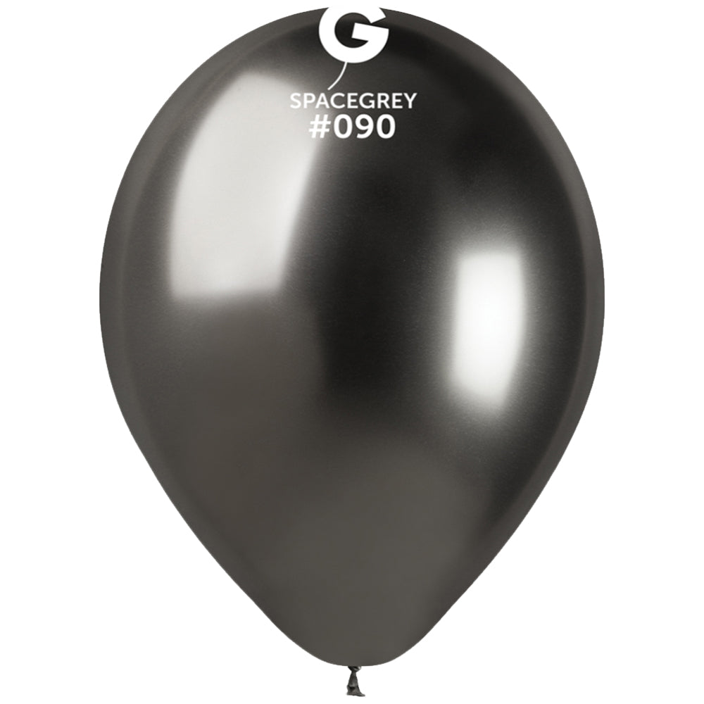 Latex Balloons 33cm Shiny Space Grey GB120.90