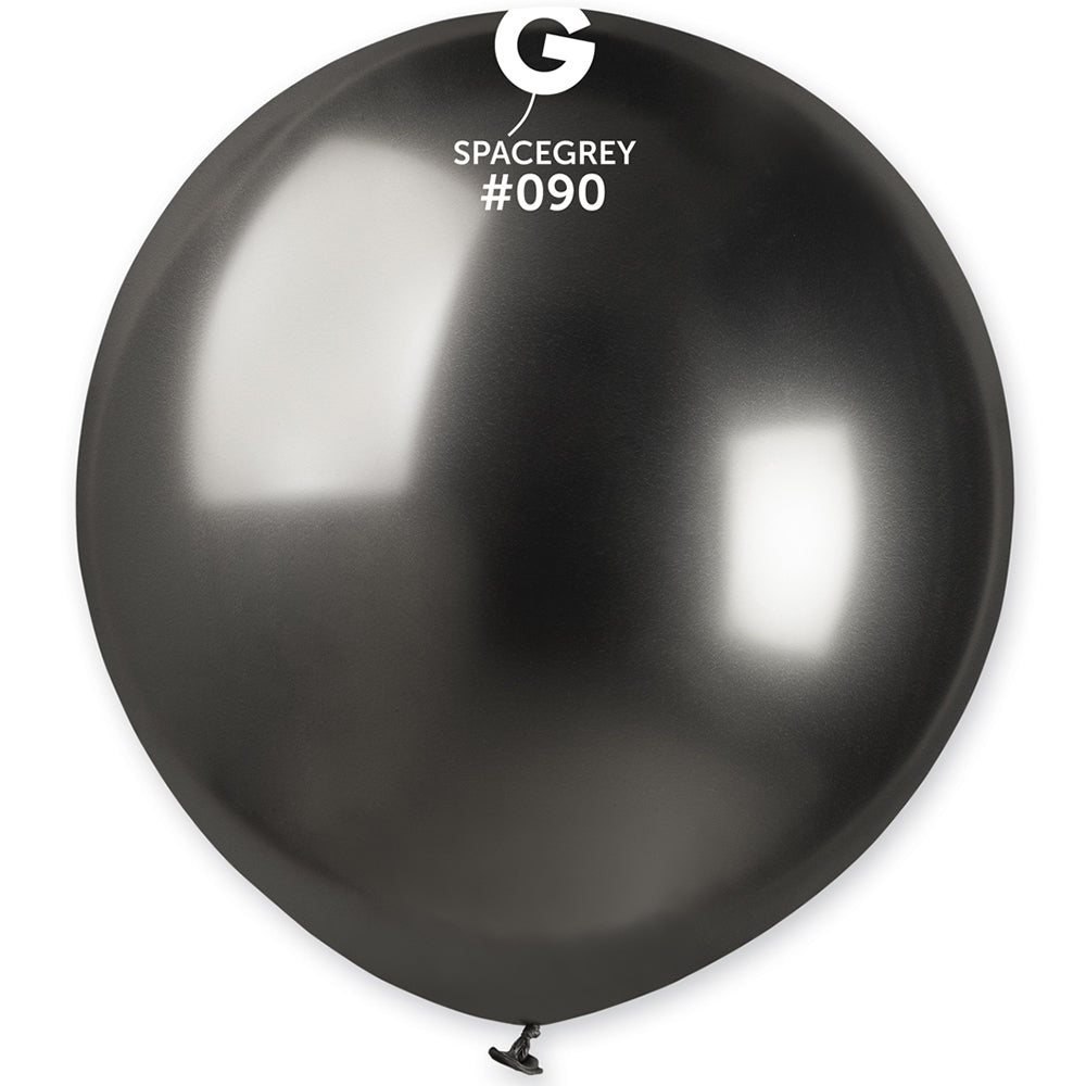 Latex Balloons 48cm Shiny Space Grey GB150.90