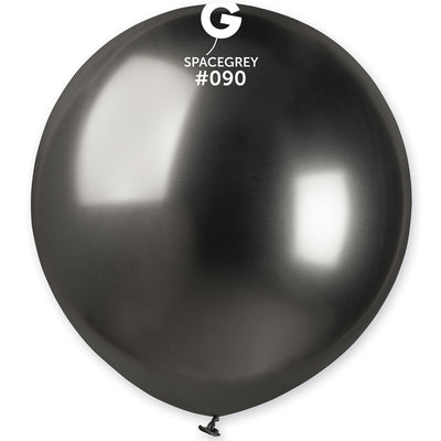 Latex Balloons 48cm Shiny Space Grey GB150.90
