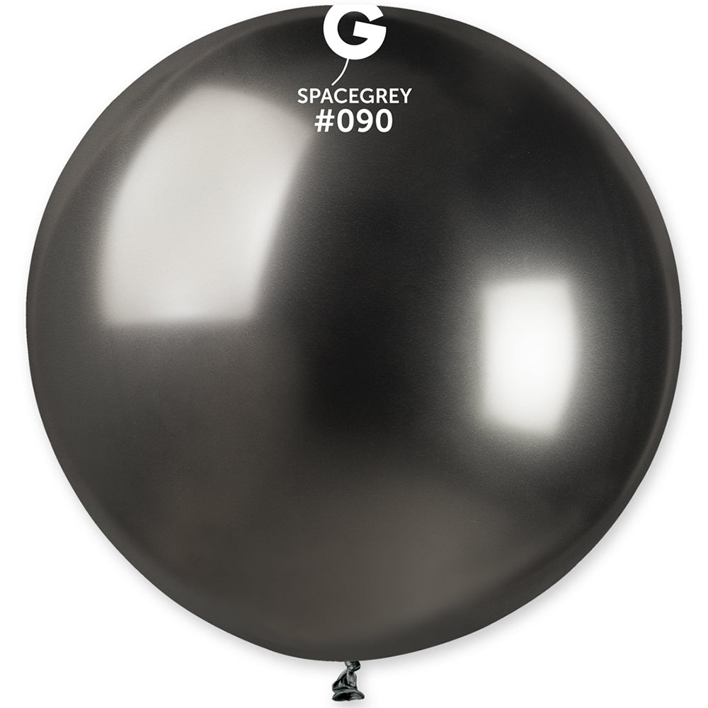 Jumbo Latex Balloon 80cm Shiny Space Grey GB30.90