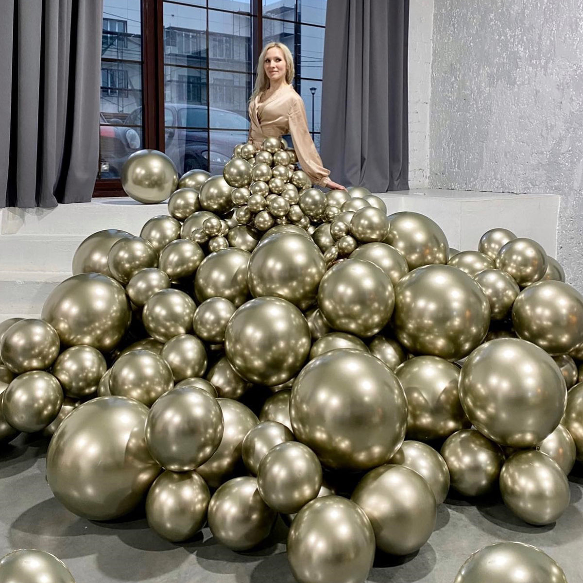 Baloane Latex 48cm Shiny Gold GB150.88