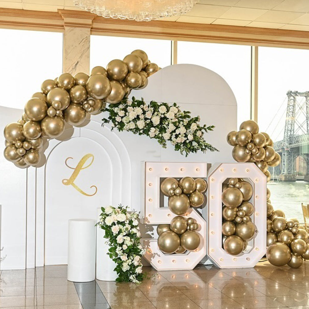 Jumbo Latex Balloon 80cm Shiny Gold GB30.88