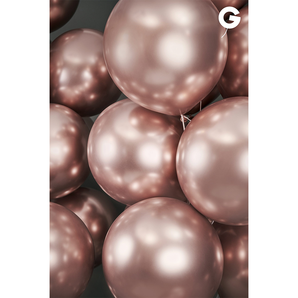 Jumbo Latex Balloon 80cm Shiny Rose Gold GB30.96