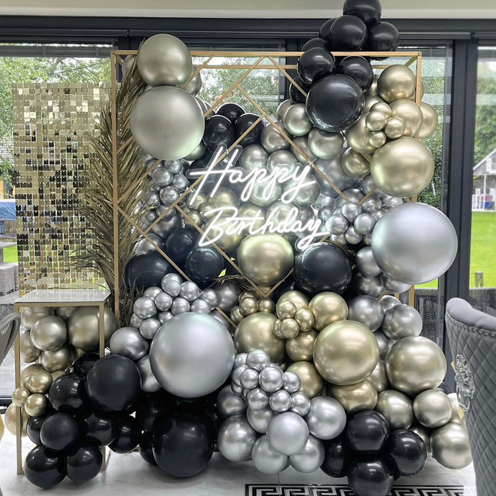 Latex Balloons 48cm Shiny Silver GB150.89